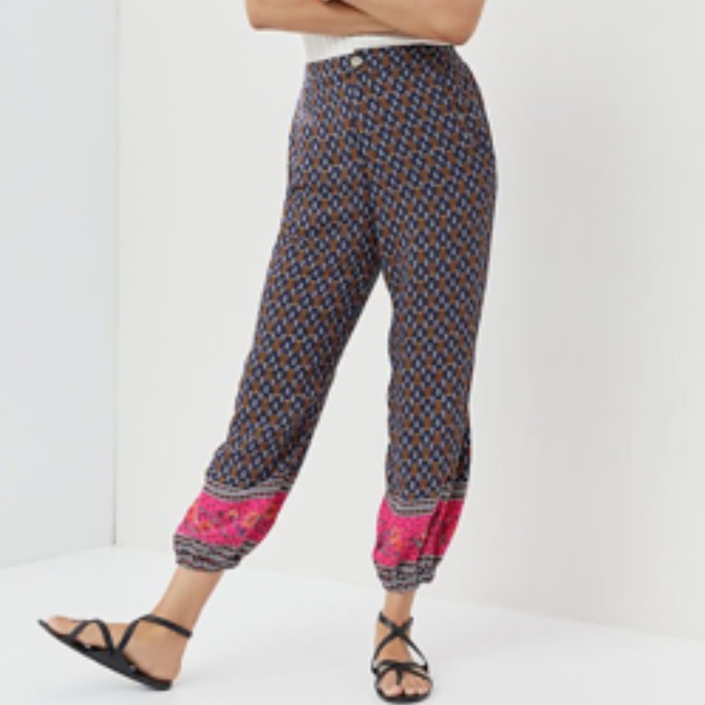 Anthropologie NWT Smocked Balloon Leg Pants size 6